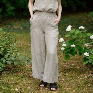 LaPetite Alice Gianna Linen Pants